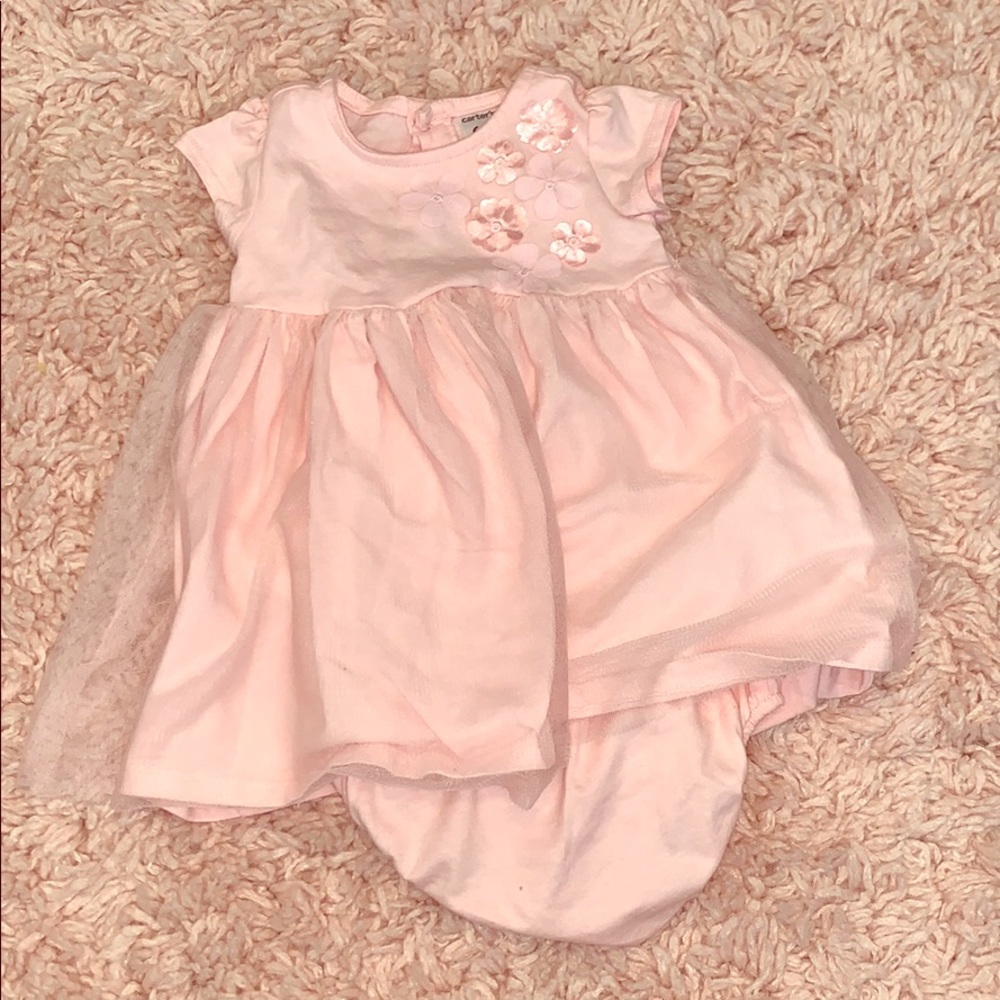 Little pink floral Dress